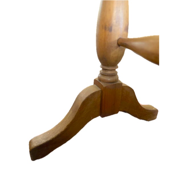 Antique Early 20th Century Reischmann Colonial Revival Maple Library Table (C. 1910–1920) For Sale - Image 9 of 12