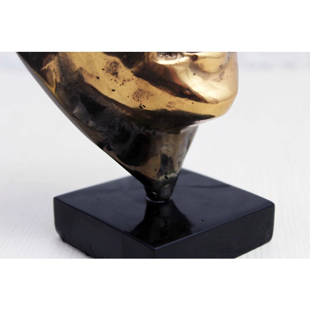 Yves Lohé, Face Sculpture, 1970s, Bronze For Sale - Image 6 of 12