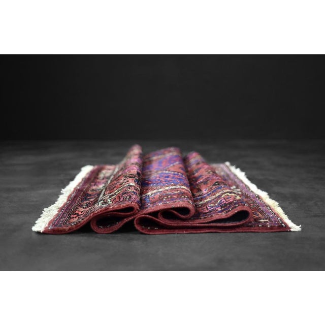 Vintage Hand-Woven Oriental Hamadan Rug, 1960s For Sale - Image 15 of 18