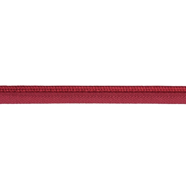 Schumacher Cedric Cotton Lip Cord Medium Trim In Red For Sale