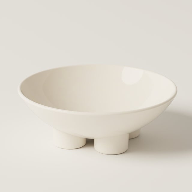 FrUUUUit Super Glossy Bone Fruit Bowl by Burgio. For Sale - Image 4 of 4