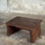 Brutalist Small Upcycled Teak Stool, 1990s For Sale - Image 3 of 12