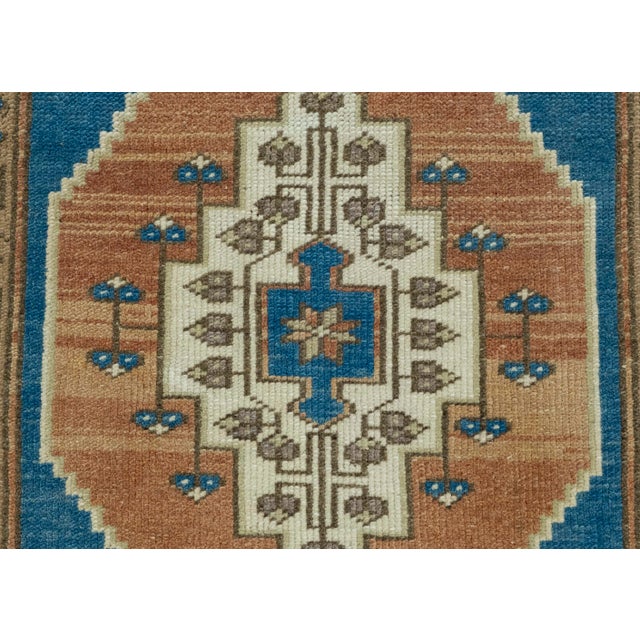 Turkish Mini Rug Oriental Hand Knotted Vintage Rug 1'10" x 2'10" #16205 For Sale - Image 4 of 8