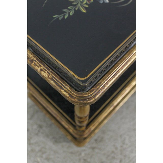 Sarreid Floral Decorated 3 Tier Dessert Trolly Cart For Sale In Philadelphia - Image 6 of 13