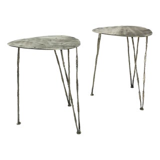 Vintage Brass Side Table, 1970s For Sale