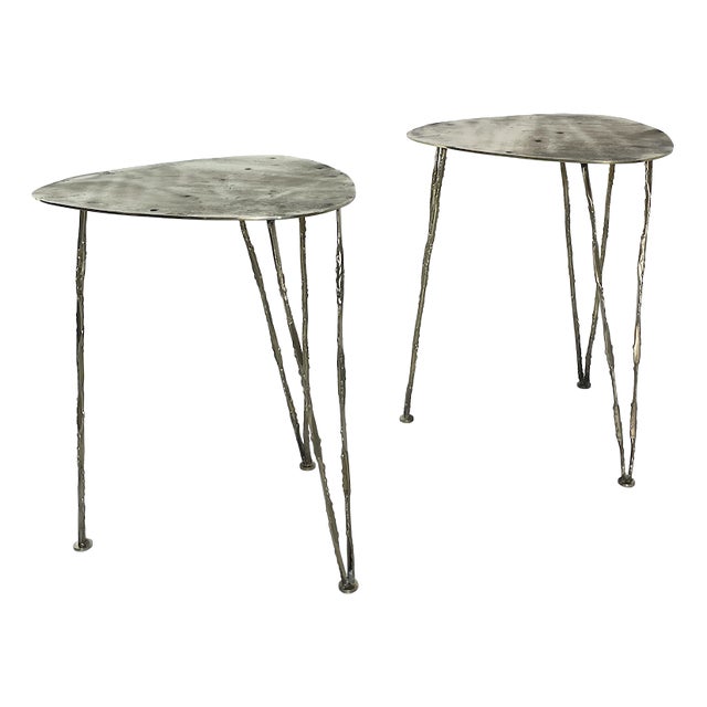 Vintage Brass Side Table, 1970s For Sale