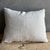 Vintage Textile One of a Kind Gray and White Lumbar Pillow With Down Insert For Sale In Los Angeles - Image 6 of 6