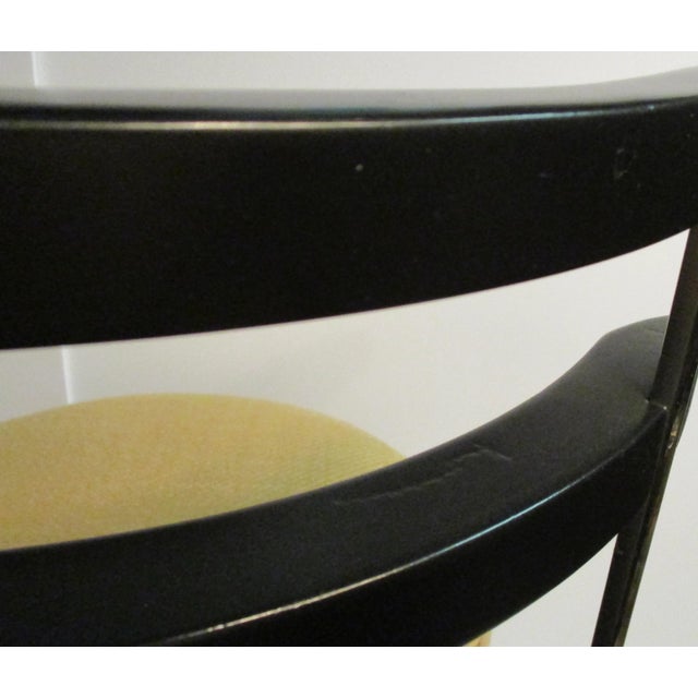 Black Art Deco Desk Chair Vintage 1930s For Sale - Image 8 of 12