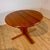Extending round teak dining table, 1960s