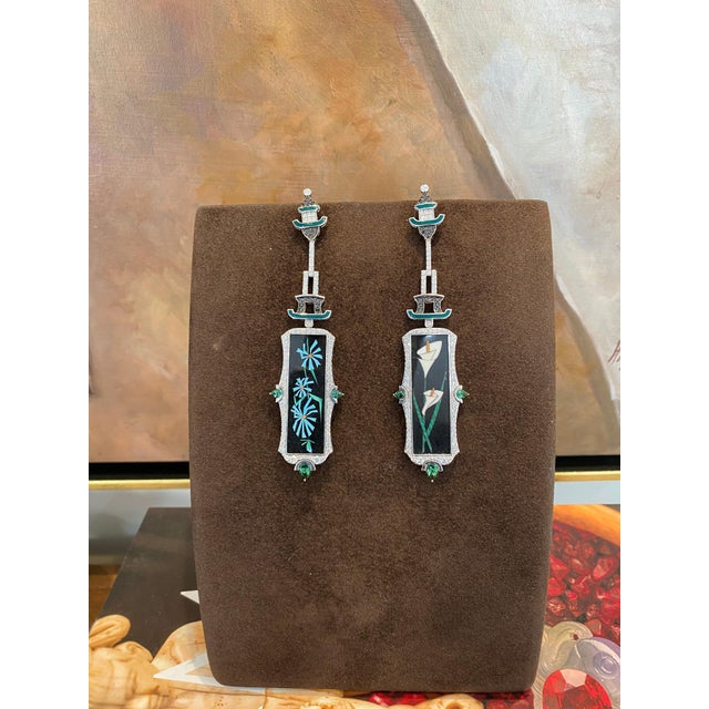 Bochic Pagoda Mosaic Earrings For Sale - Image 17 of 18