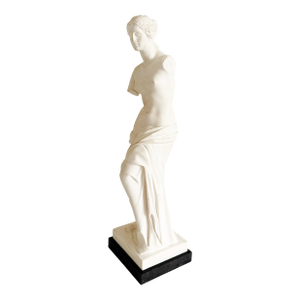 Antique Alabaster Venus De Milo Sculpture – Signed G. Carosi – 17" Tall