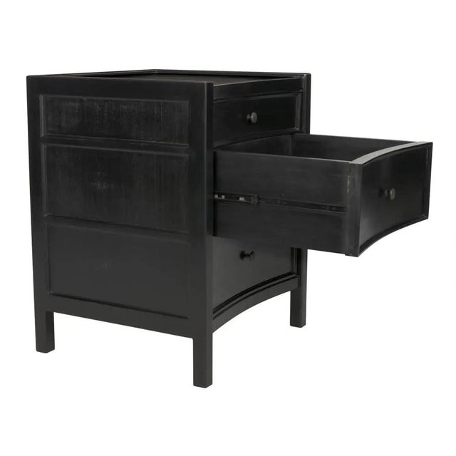Not Yet Made - Made To Order NOIR Hampton Night Stand 24", Hand Rubbed Black For Sale - Image 5 of 5