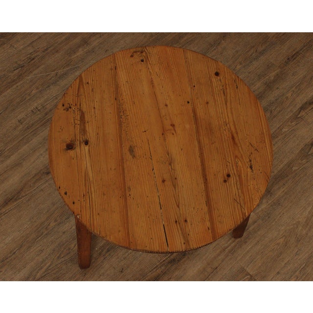 Antique English Pine Cricket Table For Sale - Image 4 of 12