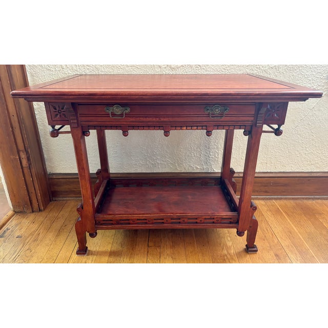 Early 20th Century Victorian Ball and Stick Dry Bar Table For Sale - Image 14 of 14