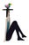 Modern James W. Eaton, Untitled (Woman With Bird) 1989 Signed Painted Metal Sculpture For Sale - Image 3 of 8