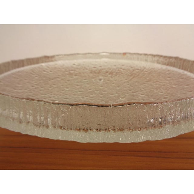 Large Glass Bowl by Tapio Wirkkala for Iittala, Finland, 1960s For Sale - Image 11 of 14