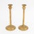 Pair of Arts and Crafts Brass Candlesticks For Sale - Image 4 of 5