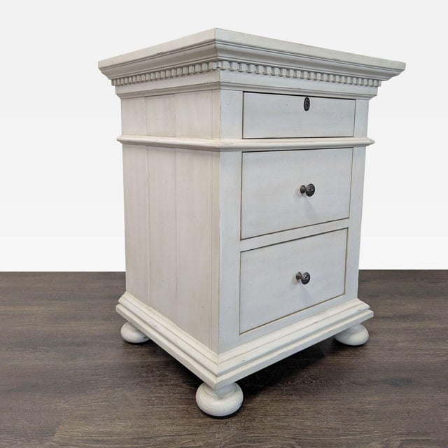 Rustic Pair of Restoration Hardware Closed Saint James Nightstands For Sale - Image 3 of 12