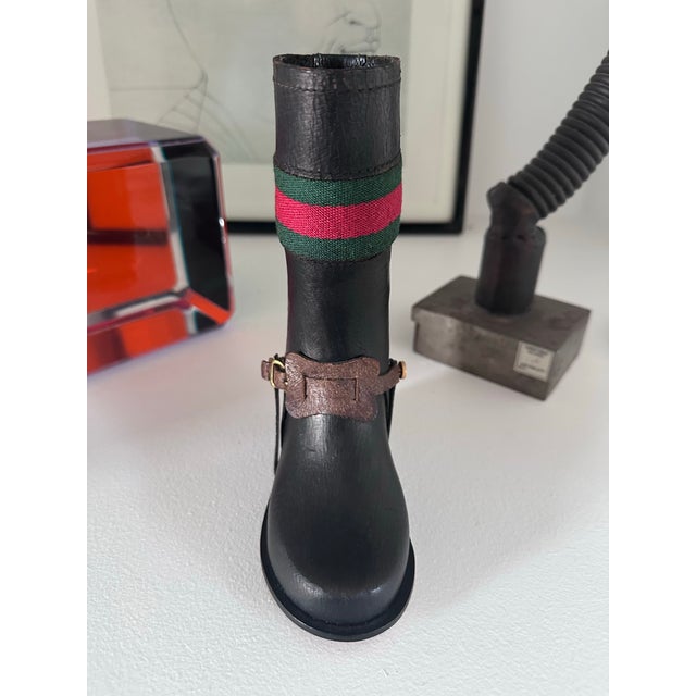 Transitional Gucci Pen Matchstick Holder Sample Boot Italy For Sale - Image 3 of 11