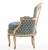 French Pair of French Painted Three-Leg Louis XV Style Bergère Lounge Chairs | C. 1940 For Sale - Image 3 of 6