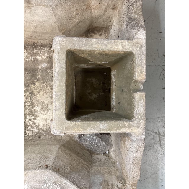 Stone 1990s Classical Italian-Style Cast Stone Pedestal Fountain For Sale - Image 7 of 8