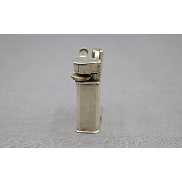 C. 1940s-50s Sterling Silver Lighter Engraved With an Aztec Calendar For Sale - Image 4 of 7
