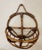 Mid 20th Century Boho Chic Bamboo & Rattan Round Wall Pocket For Sale - Image 5 of 12