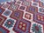 1990s 5'7" X 8'2" Modern Afghan Hand-Woven Kilim Rug, Soft Wool, Geometric Pattern For Sale - Image 4 of 10