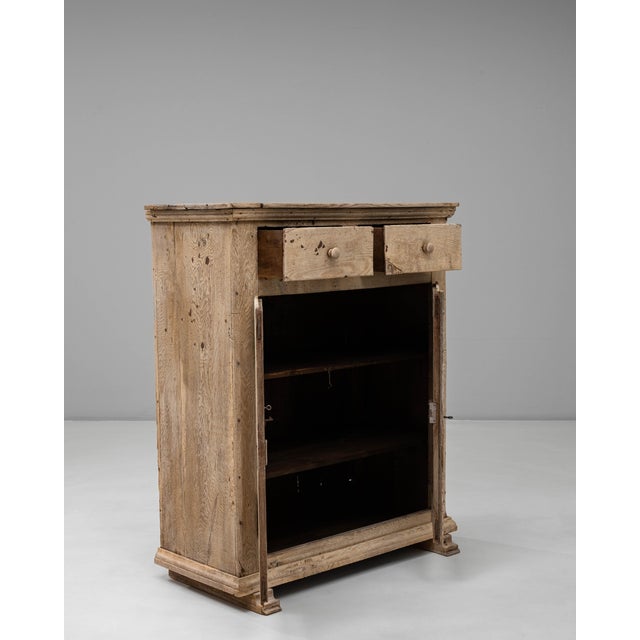 Brown 19th Century German Oak Buffet With Two Drawers For Sale - Image 8 of 18