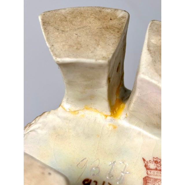 Blue Turn-Teplitz Alexandra Porcelain Works Ernst Wahliss Winter Snow Ice Curtain Vase c.1905-1910 For Sale - Image 8 of 15