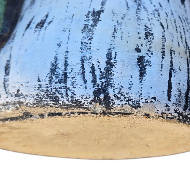 Anthropomorphic Frog Playing Guitar Mushroom Cement Sculpture Yard Art Statue For Sale - Image 14 of 18