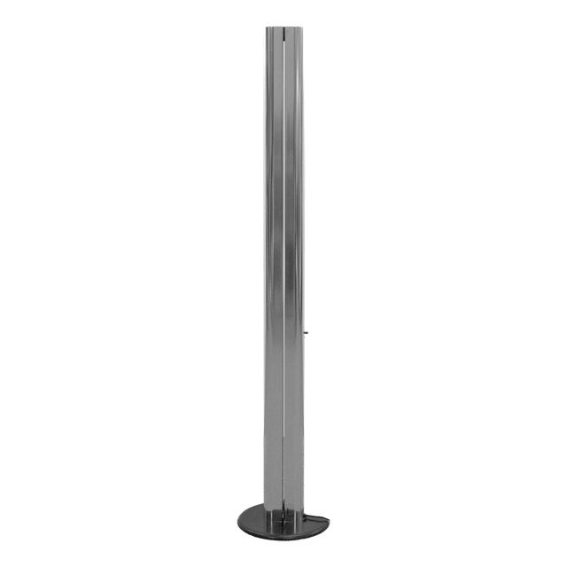 Megaron Terra Floor Lamp in Chrome by Gianfranco Frattini for Artemide, 1990s For Sale
