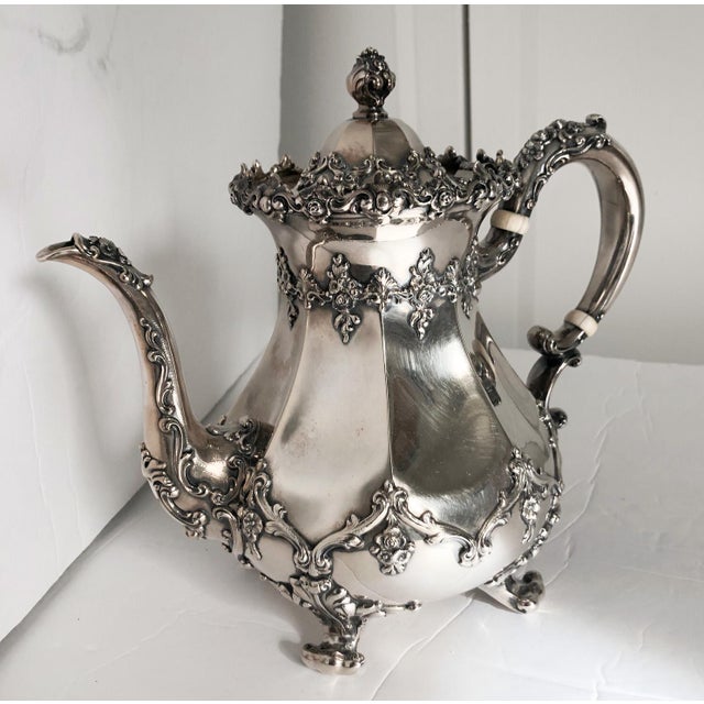 Antique Sterling Silver Teapot, Shreve Crump & Low Chairish