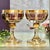 Art Deco Antique Steiner & Vogel Amethyst and Gold Champagne Coupes Moser Styled - A Pair For Sale - Image 3 of 12