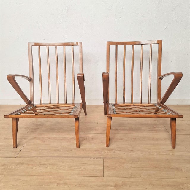 Armchairs by Guglielmo Ulrich for C.W.K. Möbel., 1940s, Set of 2 For Sale - Image 9 of 14