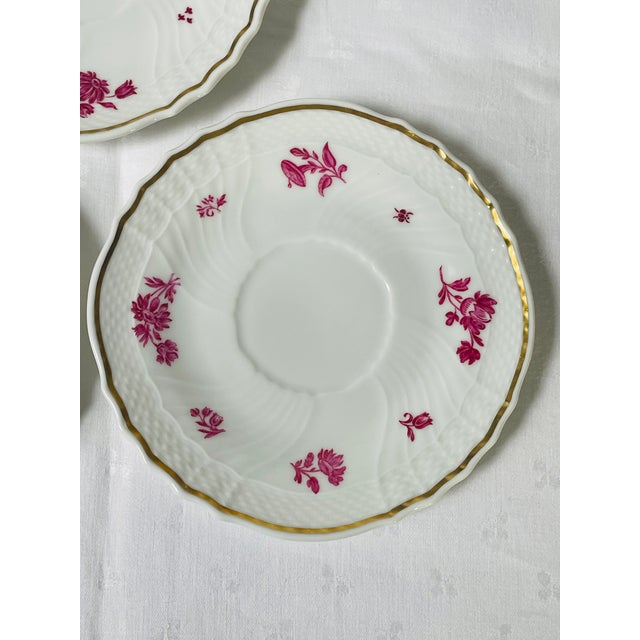 Vintage Richard Ginori 'Chinese Bouquet' Tea Cup and Saucer - Set of 3 For Sale In New York - Image 6 of 17