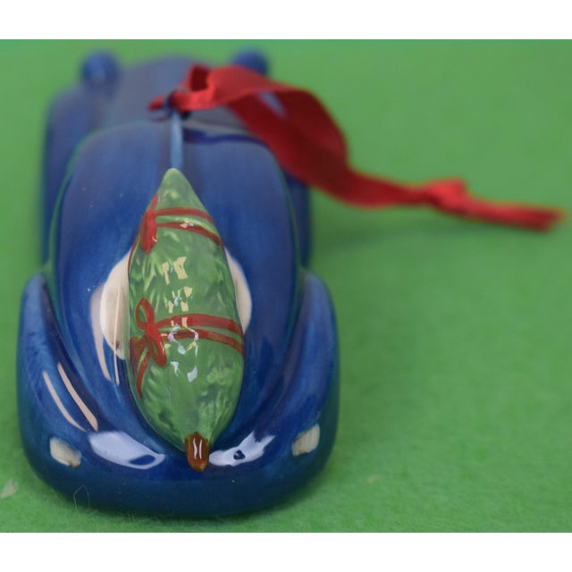 Box Set X 3 Ralph Lauren Ceramic Classic Roadsters Christmas Ornaments (New W/ Tartan Box) For Sale - Image 10 of 14