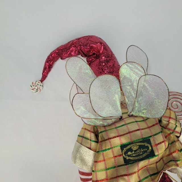 Metal Mark Roberts Peppermint Candy Fairy Christmas Collectible Elf Figure 17" For Sale - Image 7 of 12