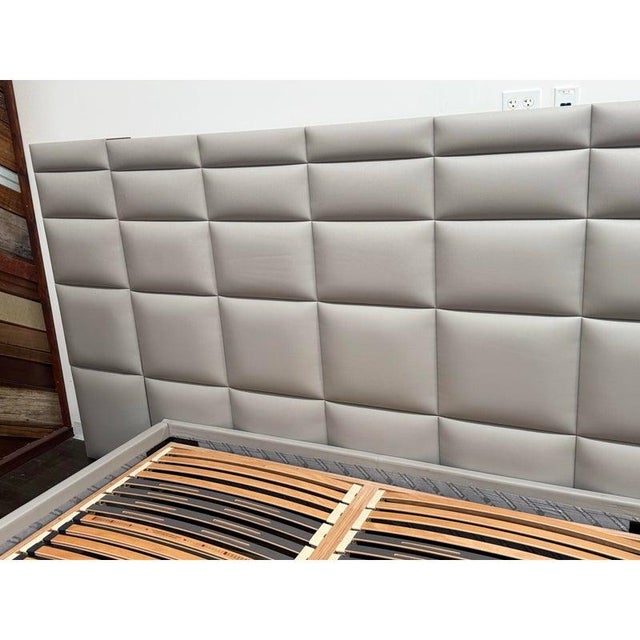 Philippe Bouix for Roche Bobois Eastern King Courchevel Bed Frame For Sale - Image 9 of 13