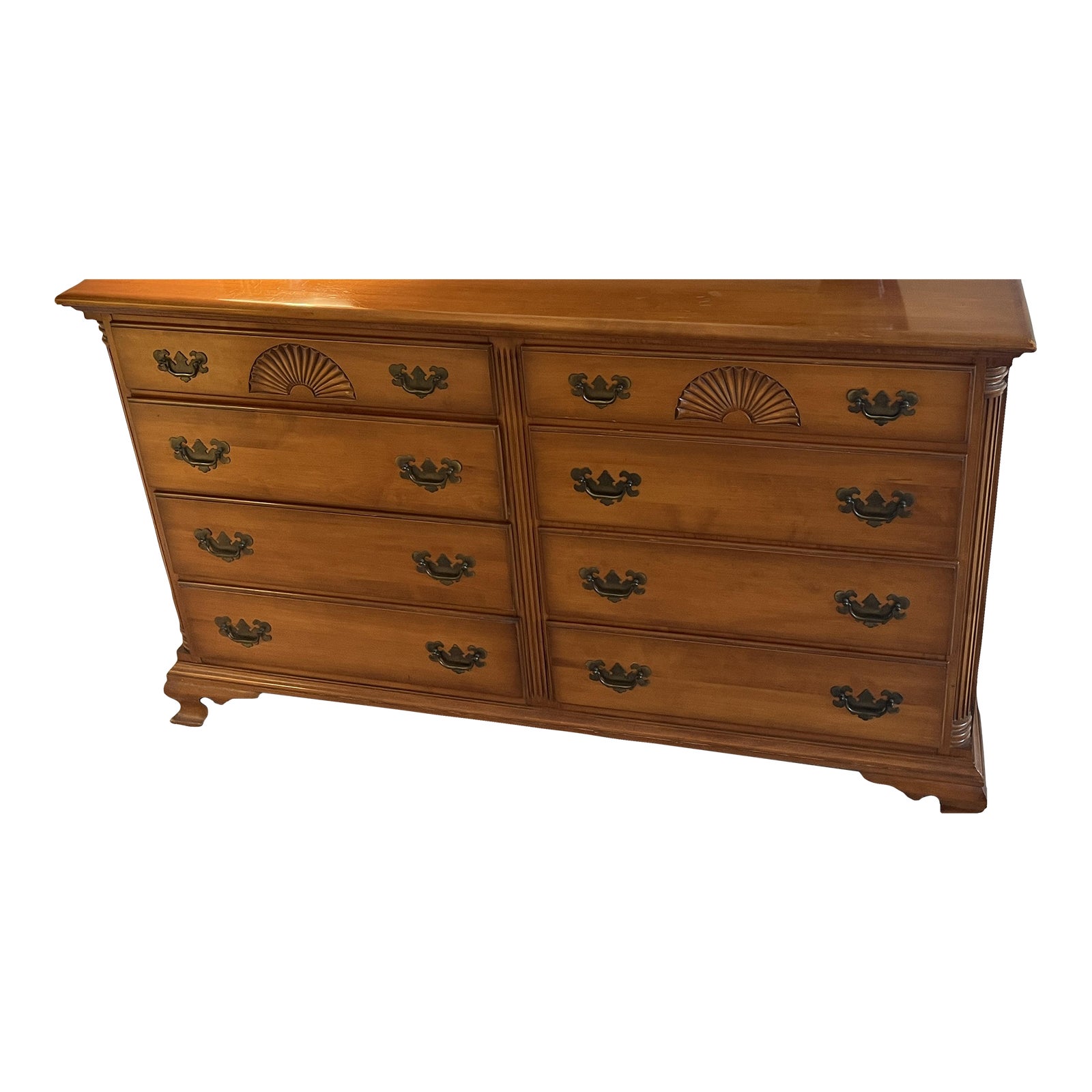 1960s Vintage Kling Maple Double Dresser Chairish