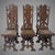 Wood Syrian Damascus Ottoman Inlaid Late 19th Century Chairs 2 Arm Chairs 6 Side Chairs - Set of 8 For Sale - Image 7 of 7