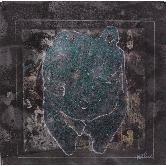 Paper "Woman" Contemporary Abstract Figurative Mixed-Media Drawing by Martha Holden For Sale - Image 7 of 7