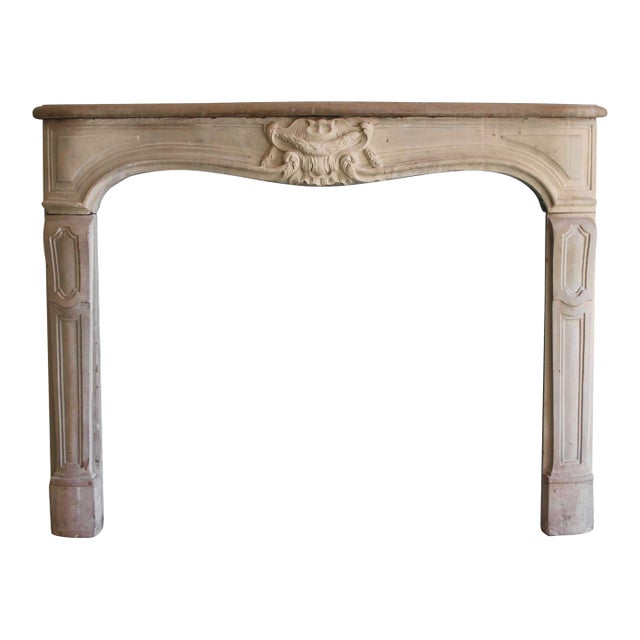Waldorf Astoria Louis XV French Limestone Mantel For Sale