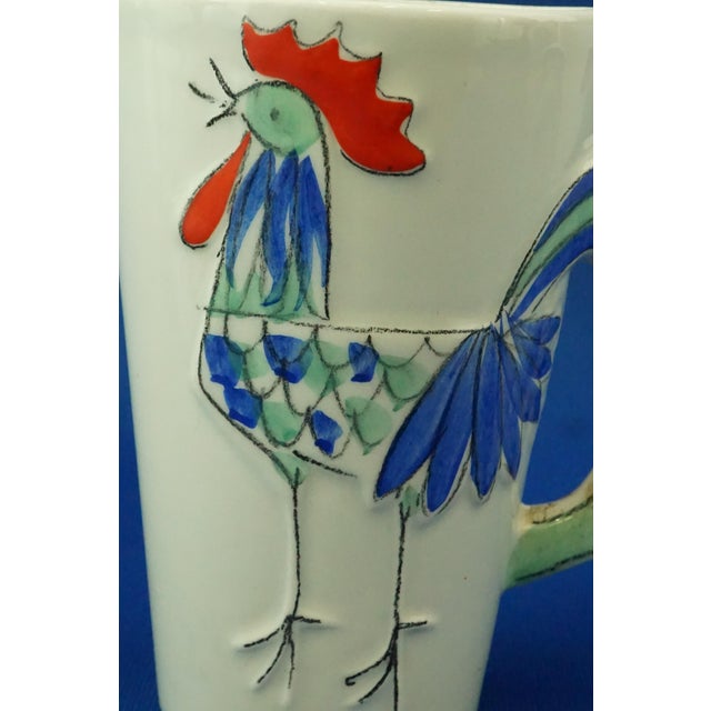Ceramic Cups with Bas-Relief Roosters from Sicas, Sesto Fiorentino, Italy, 1940s, Set of 2 For Sale - Image 10 of 17