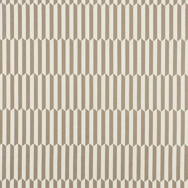 Schumacher Maxwell Fabric in Taupe For Sale