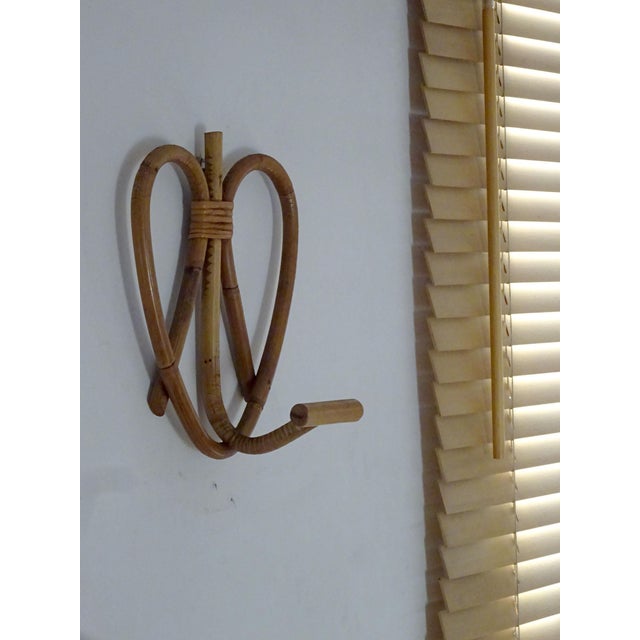 Bamboo Wall Hooks, 1960s, Set of 2 For Sale - Image 4 of 12