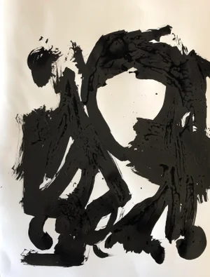 Abstract Ink on Paperboard by Erik Sulander 22x28