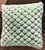 Light Green Plush Textured Decorative Throw Pillow With Zipper - 16x16 Inches For Sale - Image 8 of 10