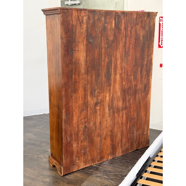 Carved Wood Open Bookcase, Vintage For Sale - Image 11 of 12