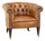 Antique Chesterfield Club Chair in Sheepskin For Sale